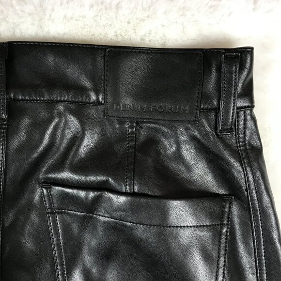 Denim Forum Aritzia The Farrah Faux Leather Pants 25 - Picture 10 of 12